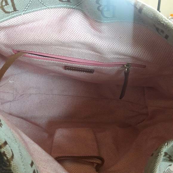 Dooney & Bourke Teal Signature Hobo Purse - Picture 14 of 16